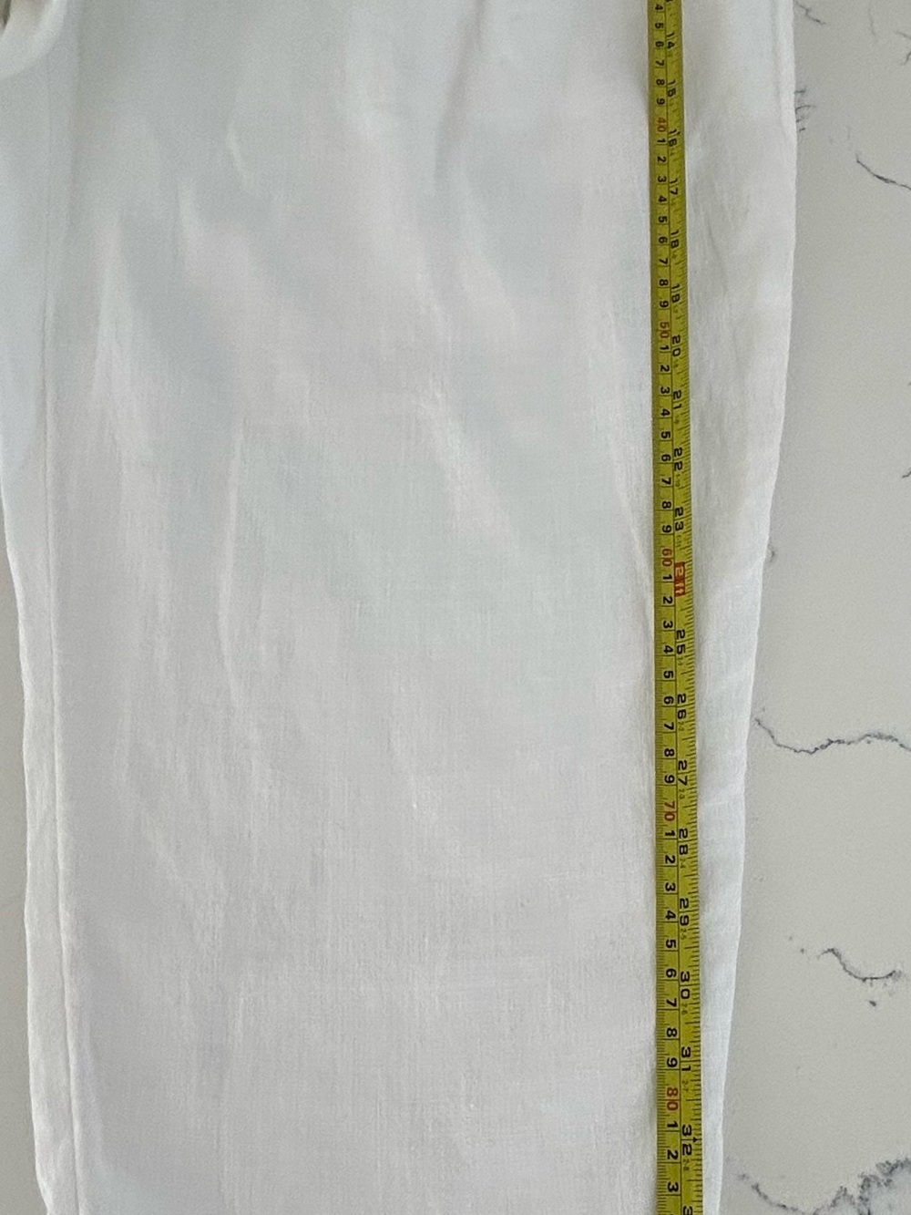 Eileen Fisher Ankle Pants 1X White Organic Linen Tencel Crepe NWT $258